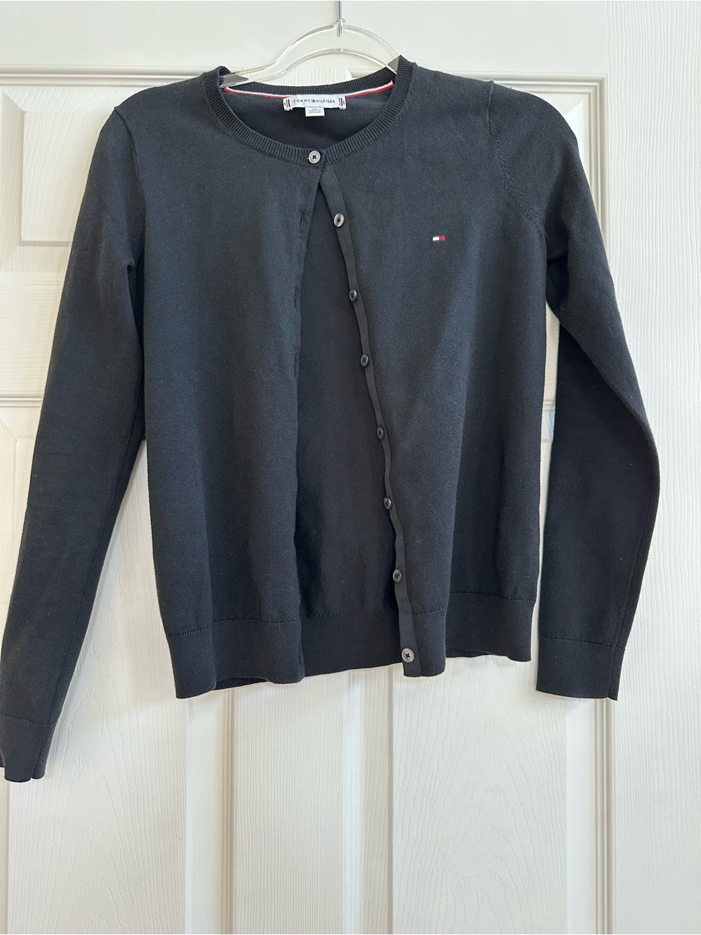 Tommy Hilfiger Black Button-Up Cardigan